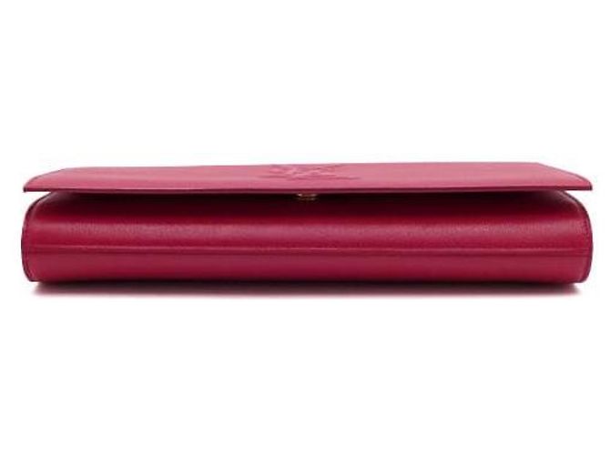 Saint Laurent Borsa a pochette con patta Monogram Rosa - vista 8