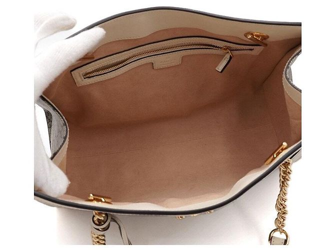 Gucci Borsa a tracolla con grossa catena dorata D'oro - vista 6