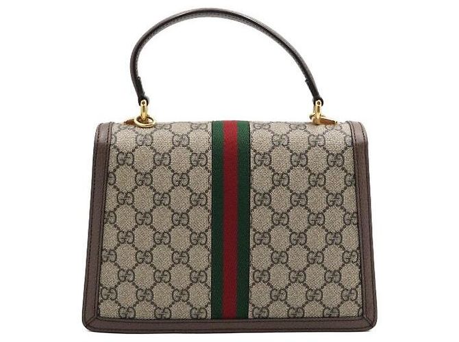 Gucci Borsa Ophidia GG Supreme Small Top Handle Bag Tote e Borsa a Tracolla Marrone - vista 4