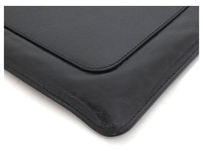 Chanel Clutch con zip in vitello nero - vista 6
