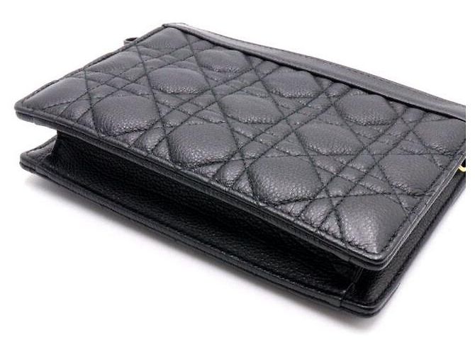 Dior Borsa a tracolla e crossbody Caro Cannage con pochette zip e catena - vista 6