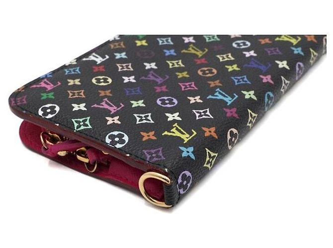 Louis Vuitton Portafoglio lungo Monogram Murakami Black Multi Insolite Wallet - vista 10