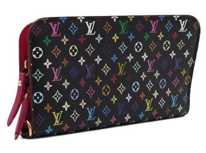 Louis Vuitton Portafoglio lungo Monogram Murakami Black Multi Insolite Wallet - vista 3