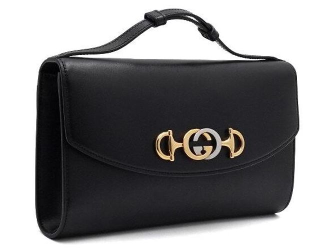 Gucci Borsa a tracolla e spalla Jumi Interlocking Small Chain con morsetto nero - vista 3