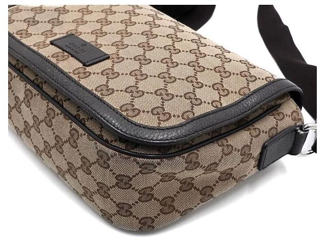 Gucci Borsa a tracolla con patta GG Canvas per uomo e donna - vista 9