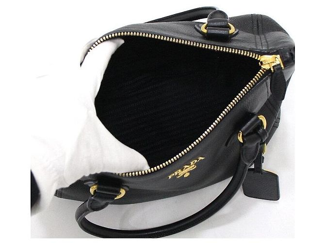 Prada Vitello Phynx Gold Logo Tote Bag und Schultertasche - Ansicht 5