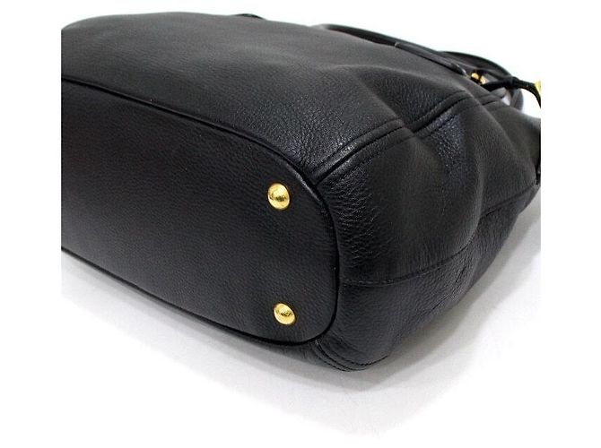 Prada Vitello Phynx Gold Logo Tote Bag und Schultertasche - Ansicht 7