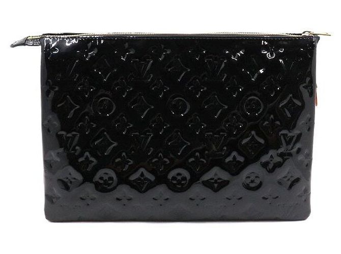 Louis Vuitton Borsa a tracolla e crossbody Coussin MM Black Vernis Nero - vista 4