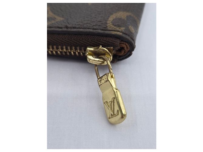 Louis Vuitton Borsa a pochette in pelle monogram Marrone - vista 16
