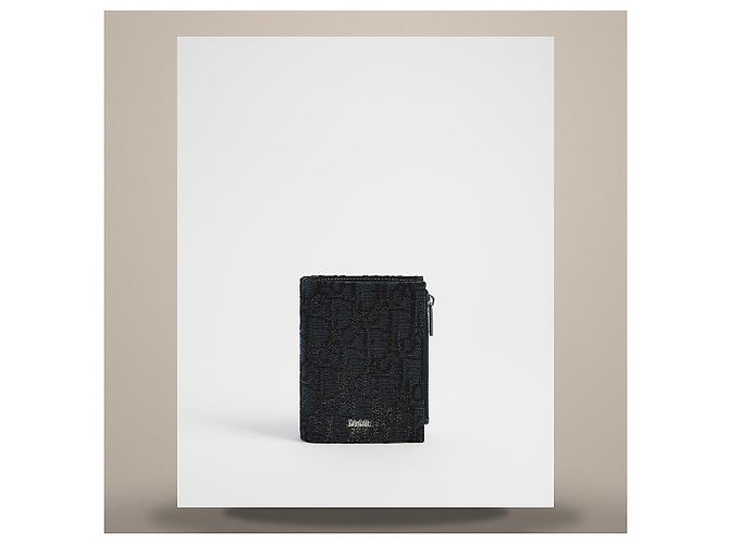 Dior Carteira Black Oblique Jacquard - vista 2