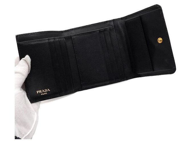 Prada Portefeuille pour femme Viterbo Move noir - vue 6