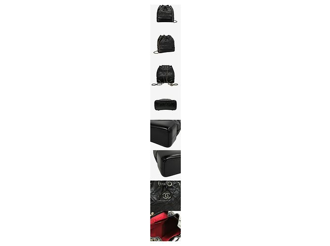 Chanel Gabrielle Kleiner Rucksack Black Series Schwarz - Ansicht 2