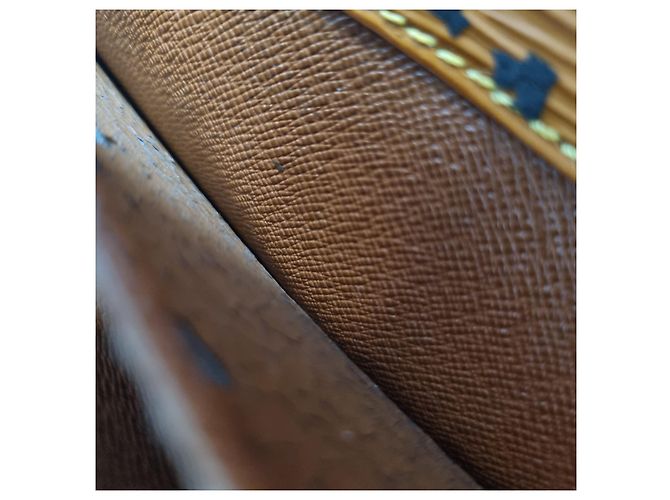 Louis Vuitton Borsetta in pelle Camel Marrone - vista 21