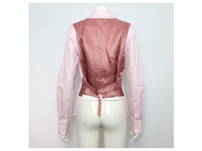Prada Pink Oxford Cotton Women's Shirt - view 4
