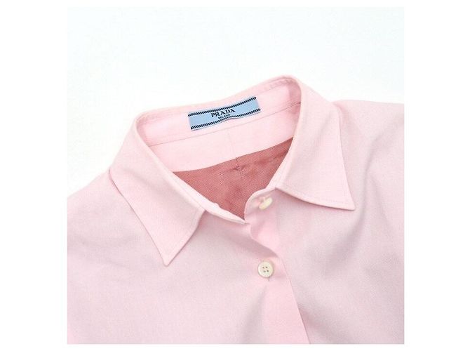 Prada Pink Oxford Cotton Women's Shirt - view 5