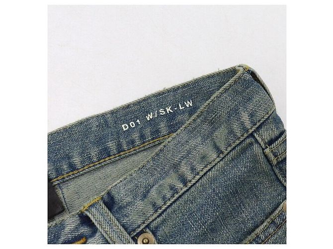 Saint Laurent Vaqueros Skinny de Denim Distressed para Mujer Castaño - vista 6