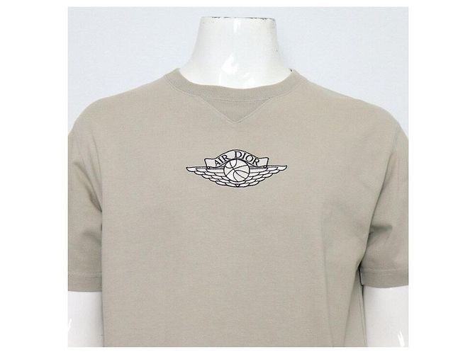 Dior Air Jordan T-Shirt für Herren aus Baumwolle, hellgrau Braun - Ansicht 2