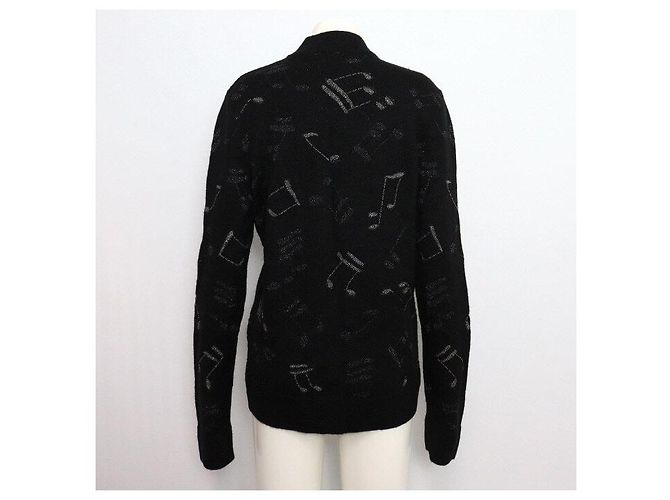Saint Laurent Strickware für Damen mit schwarzen Perlen-Details - Ansicht 4