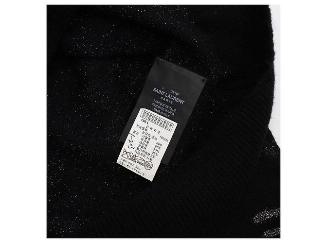 Saint Laurent Strickware für Damen mit schwarzen Perlen-Details - Ansicht 6