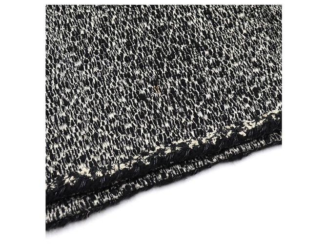 Chanel Abito in lana tweed nero da donna - vista 7