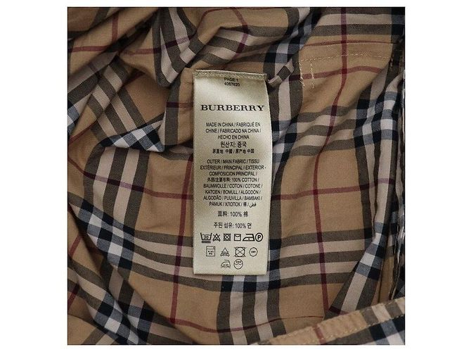 Burberry Abito tunica a quadri in cotone - vista 6