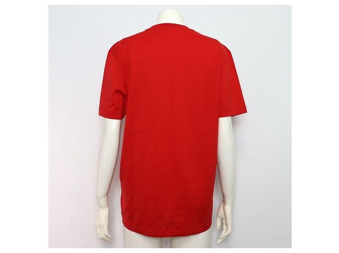 Louis Vuitton T-Shirt für Damen mit rotem besticktem Logo - Ansicht 4