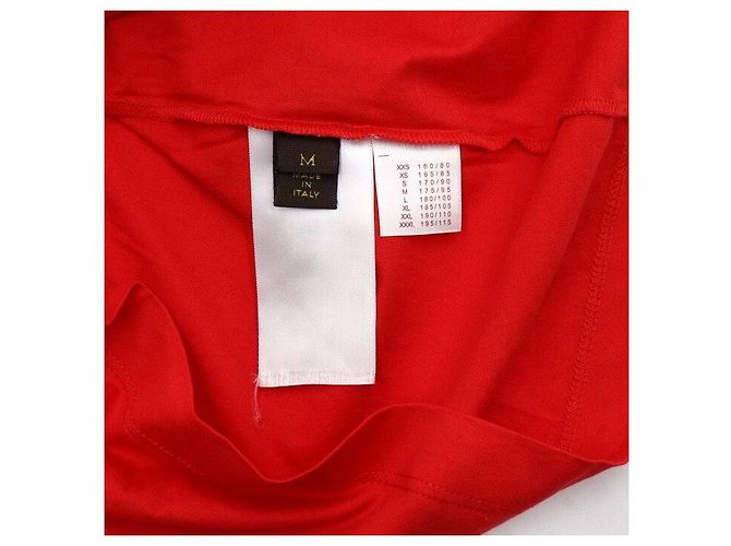 Louis Vuitton T-Shirt für Damen mit rotem besticktem Logo - Ansicht 7