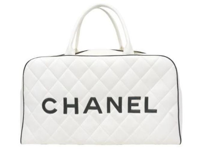 Chanel Bolso Boston blanco - vista 3