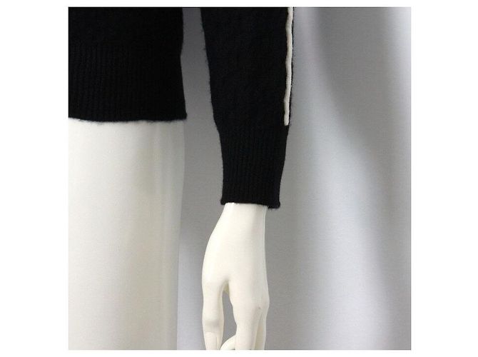 Chanel Langärmliger Kaschmir-Strickpullover für Damen in Schwarz - Ansicht 3