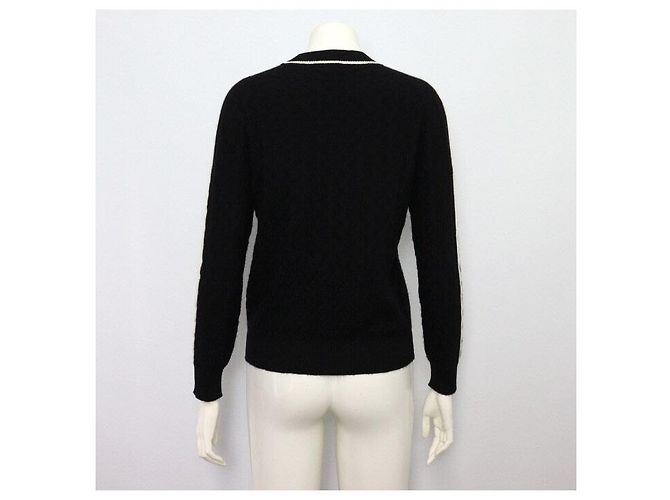 Chanel Langärmliger Kaschmir-Strickpullover für Damen in Schwarz - Ansicht 4
