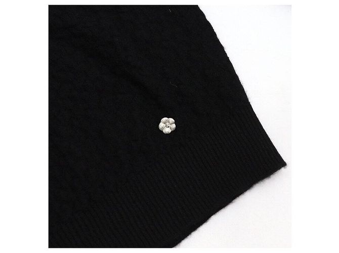 Chanel Langärmliger Kaschmir-Strickpullover für Damen in Schwarz - Ansicht 6