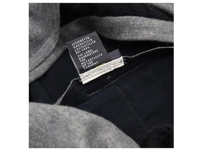Fendi Falda de algodón gris para mujer - vista 7