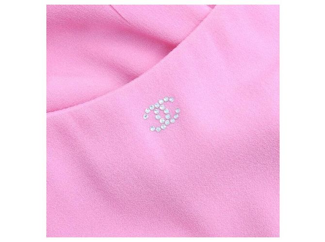 Chanel Abito rosa da donna in misto seta - vista 5