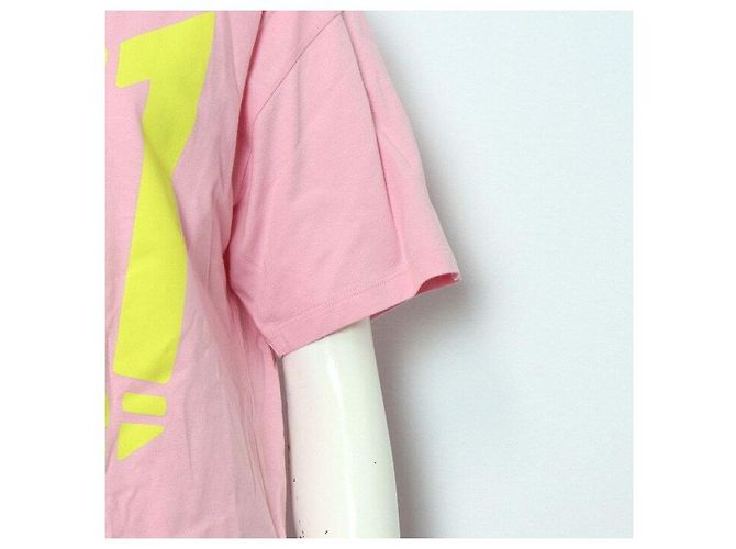 Gucci Rosa Baumwoll-T-Shirt mit Logo für Damen - Ansicht 3