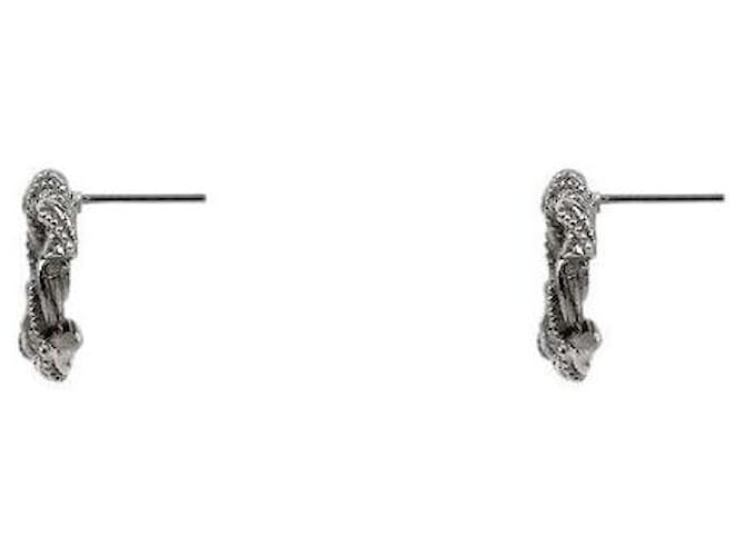 Chanel Pendientes Cubic CC Silver Plata - vista 2