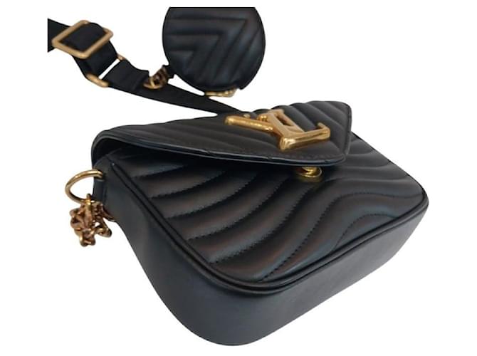 Louis Vuitton Borsa a tracolla Multi Pochette New Wave Nera e Oro Nero - vista 5