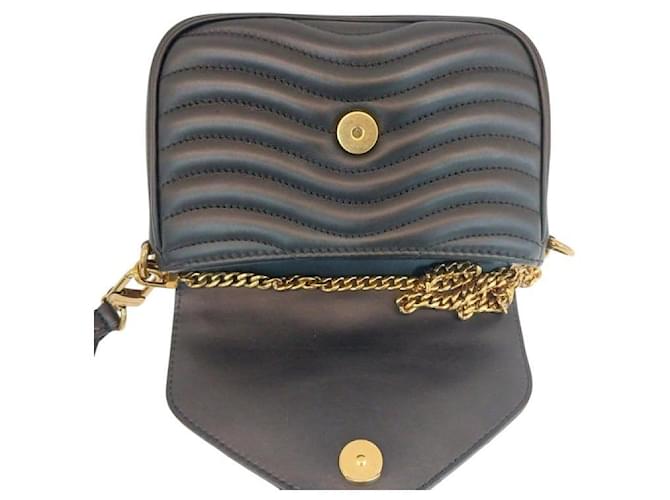 Louis Vuitton Borsa a tracolla Multi Pochette New Wave Nera e Oro Nero - vista 8