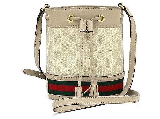 Gucci Mini Bucket Bag Ophidia Borsa a Tracolla Borsa Spalla Marrone - vista 2
