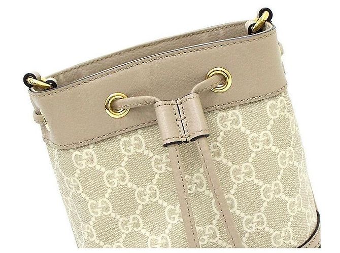 Gucci Mini Bucket Bag Ophidia Borsa a Tracolla Borsa Spalla Marrone - vista 8