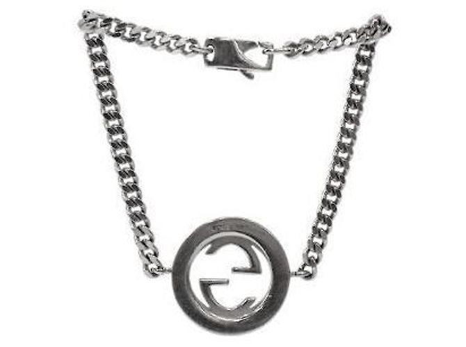 Gucci Rundes verschlungenes Silberarmband - Ansicht 2