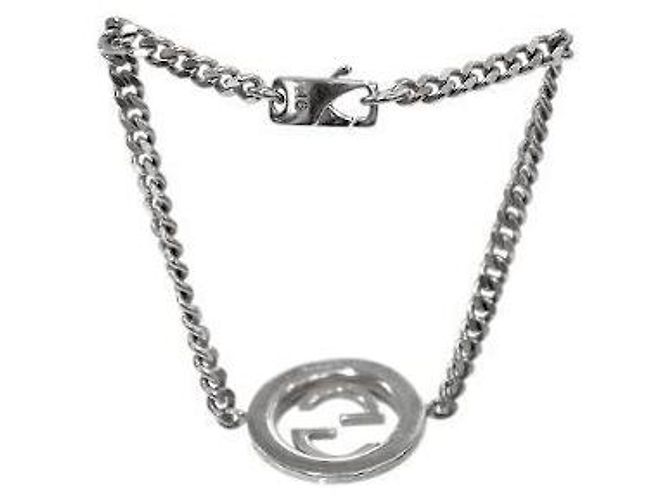 Gucci Rundes verschlungenes Silberarmband - Ansicht 4