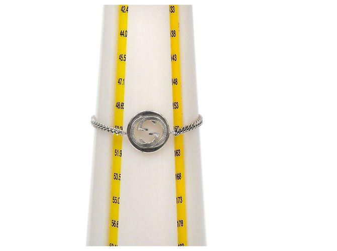 Gucci Rundes verschlungenes Silberarmband - Ansicht 5
