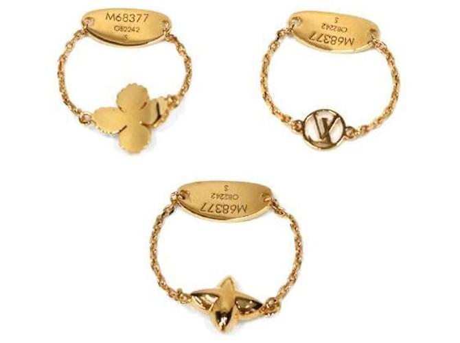 Louis Vuitton Anello Blooming Strass D'oro - vista 2