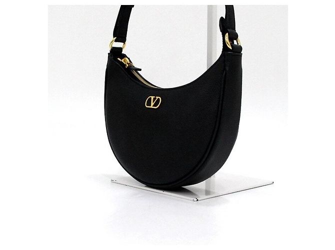 Valentino Borsa a spalla Mini Hobo Logo Signature Nero - vista 3