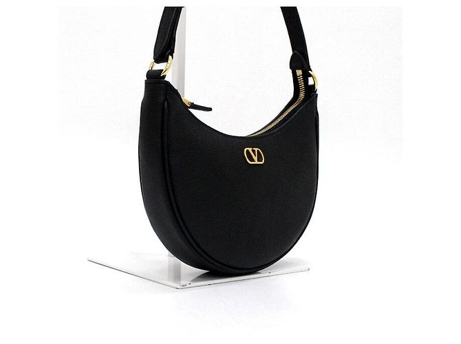Valentino Borsa a spalla Mini Hobo Logo Signature Nero - vista 4