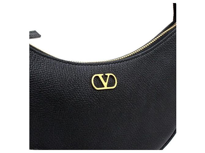 Valentino Borsa a spalla Mini Hobo Logo Signature Nero - vista 9