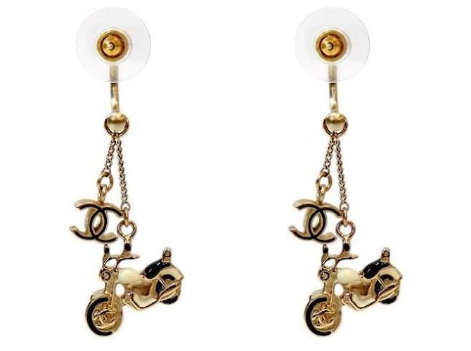 Chanel Orecchini Bike Charm CC D'oro - vista 3