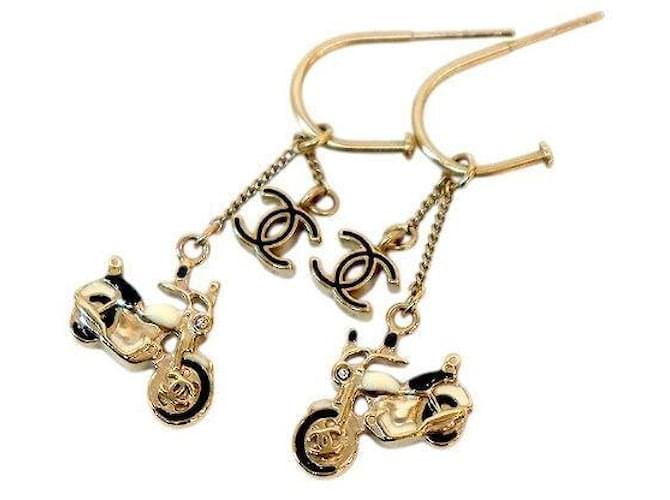 Chanel Orecchini Bike Charm CC D'oro - vista 5