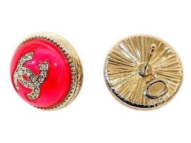 Chanel Orecchini rotondi Pink Coco Mark Rosa - vista 4