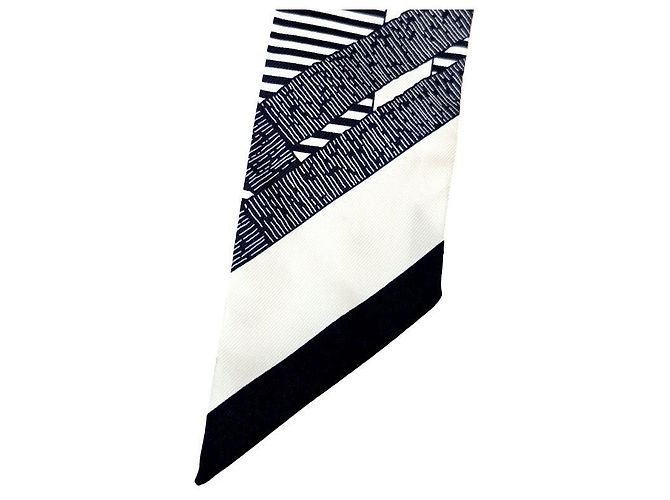 Hermès Pañuelo de seda negro - vista 6